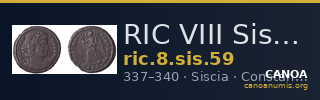 RIC VIII Siscia 59 — CANOA
