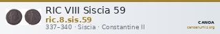 RIC VIII Siscia 59 — CANOA