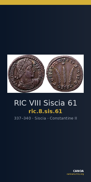 RIC VIII Siscia 61 — CANOA