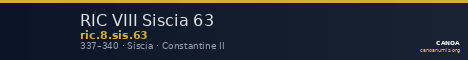 RIC VIII Siscia 63 — CANOA