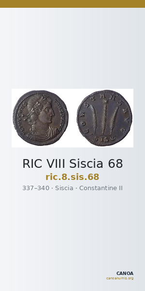 RIC VIII Siscia 68 — CANOA