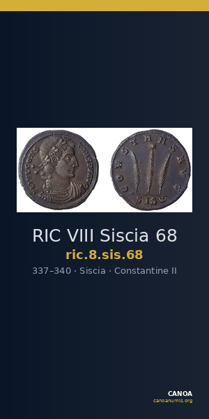 RIC VIII Siscia 68 — CANOA