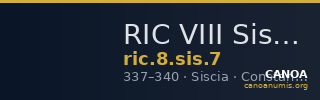 RIC VIII Siscia 7 — CANOA