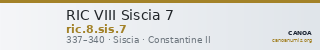 RIC VIII Siscia 7 — CANOA