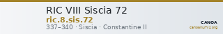 RIC VIII Siscia 72 — CANOA