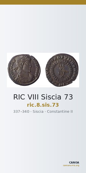 RIC VIII Siscia 73 — CANOA