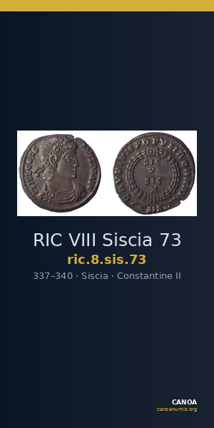 RIC VIII Siscia 73 — CANOA