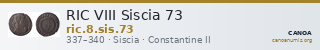 RIC VIII Siscia 73 — CANOA