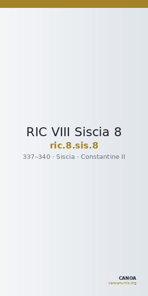 RIC VIII Siscia 8 — CANOA
