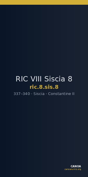 RIC VIII Siscia 8 — CANOA