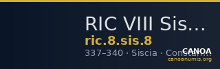 RIC VIII Siscia 8 — CANOA
