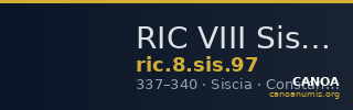 RIC VIII Siscia 97 — CANOA