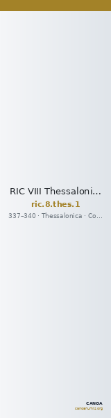 RIC VIII Thessalonica 1 — CANOA
