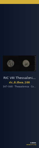 RIC VIII Thessalonica 100 — CANOA