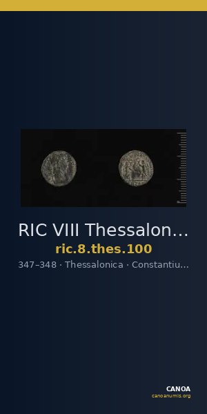 RIC VIII Thessalonica 100 — CANOA