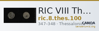 RIC VIII Thessalonica 100 — CANOA