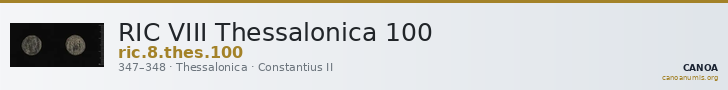 RIC VIII Thessalonica 100 — CANOA