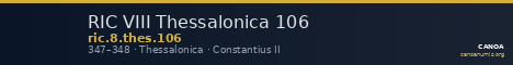 RIC VIII Thessalonica 106 — CANOA