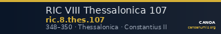 RIC VIII Thessalonica 107 — CANOA