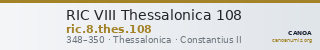 RIC VIII Thessalonica 108 — CANOA