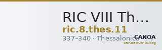 RIC VIII Thessalonica 11 — CANOA