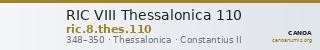 RIC VIII Thessalonica 110 — CANOA