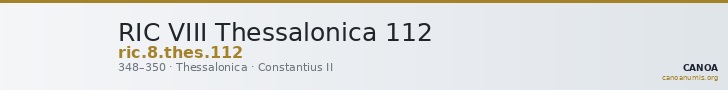 RIC VIII Thessalonica 112 — CANOA