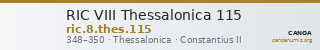 RIC VIII Thessalonica 115 — CANOA