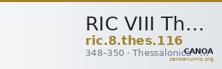 RIC VIII Thessalonica 116 — CANOA