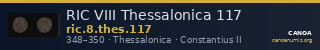 RIC VIII Thessalonica 117 — CANOA