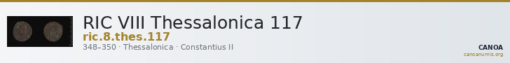 RIC VIII Thessalonica 117 — CANOA