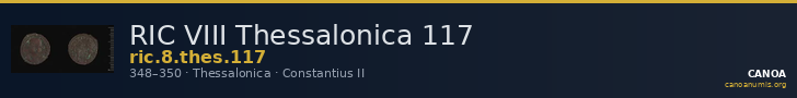 RIC VIII Thessalonica 117 — CANOA