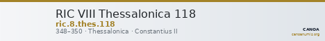 RIC VIII Thessalonica 118 — CANOA