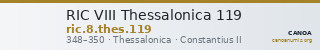 RIC VIII Thessalonica 119 — CANOA