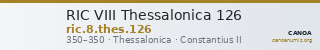 RIC VIII Thessalonica 126 — CANOA