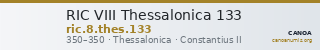 RIC VIII Thessalonica 133 — CANOA