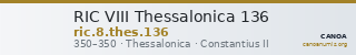 RIC VIII Thessalonica 136 — CANOA
