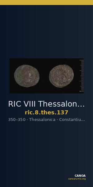 RIC VIII Thessalonica 137 — CANOA