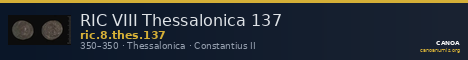 RIC VIII Thessalonica 137 — CANOA