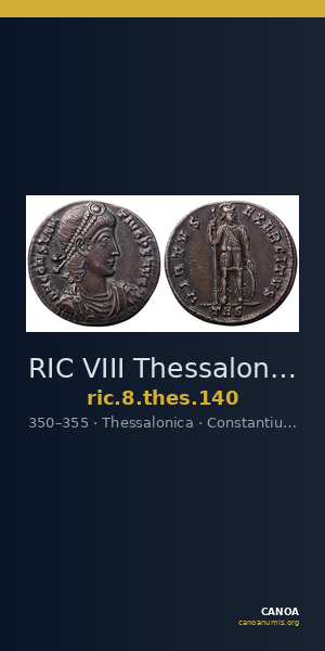 RIC VIII Thessalonica 140 — CANOA