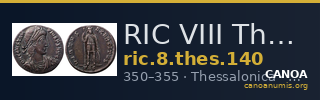 RIC VIII Thessalonica 140 — CANOA