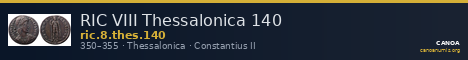 RIC VIII Thessalonica 140 — CANOA