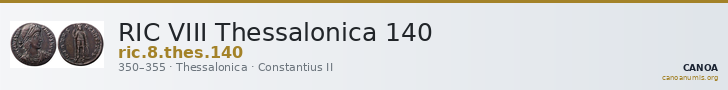 RIC VIII Thessalonica 140 — CANOA