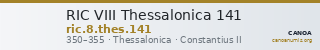 RIC VIII Thessalonica 141 — CANOA