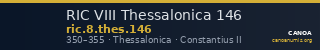 RIC VIII Thessalonica 146 — CANOA