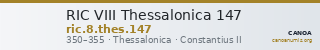 RIC VIII Thessalonica 147 — CANOA
