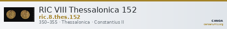 RIC VIII Thessalonica 152 — CANOA
