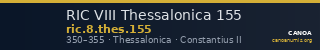 RIC VIII Thessalonica 155 — CANOA