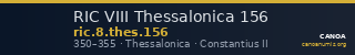 RIC VIII Thessalonica 156 — CANOA