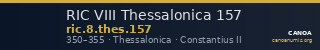 RIC VIII Thessalonica 157 — CANOA